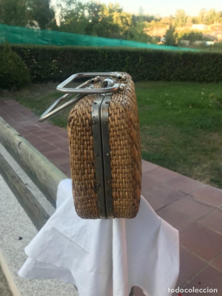 Vintage: Bolso, mujer, bambu, 1960 - Foto 3