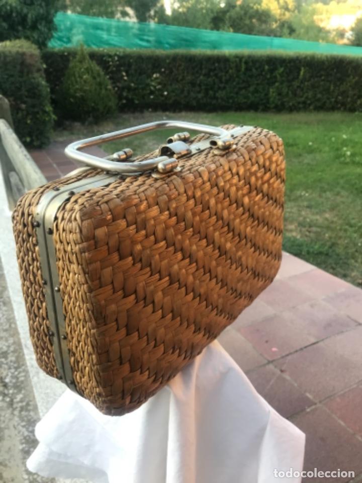 Vintage: Bolso, mujer, bambu, 1960 - Foto 5