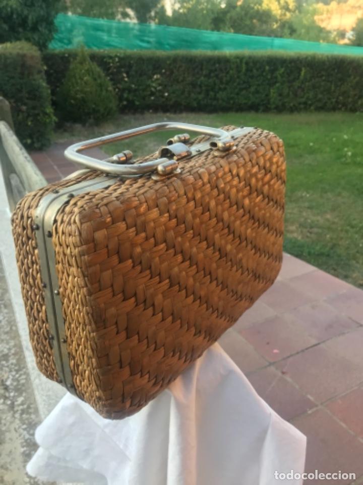 Vintage: Bolso, mujer, bambu, 1960 - Foto 6