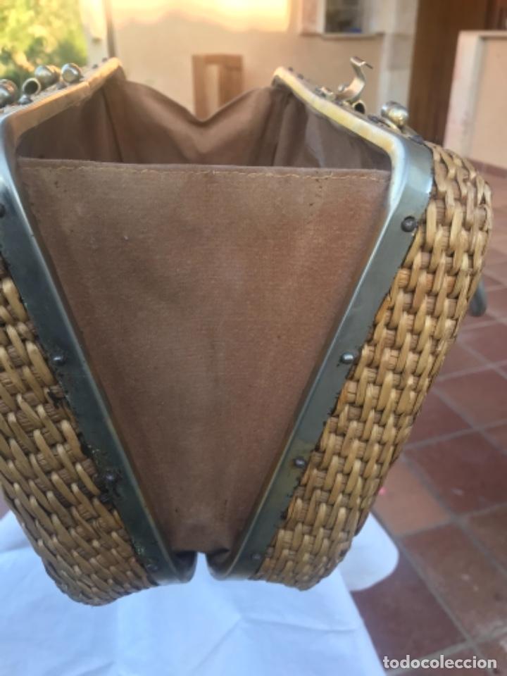 Vintage: Bolso, mujer, bambu, 1960 - Foto 11
