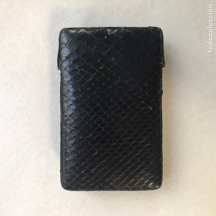 Vintage: PITILLERA DE PIEL DE SERPIENTE O SIMILAR - Foto 1