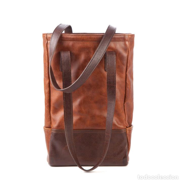 Vintage: BOLSO DE PIEL DE MOORE & GILES. - Foto 1