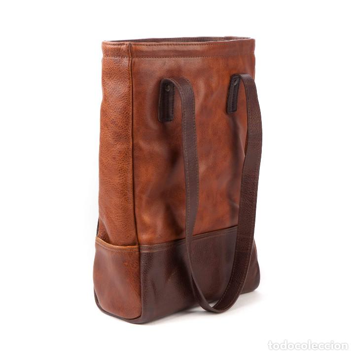 Vintage: BOLSO DE PIEL DE MOORE & GILES. - Foto 3