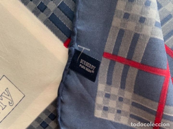 Vintage: PA&Ntilde;UELO BURBERRY SEDA NATURAL - Foto 3
