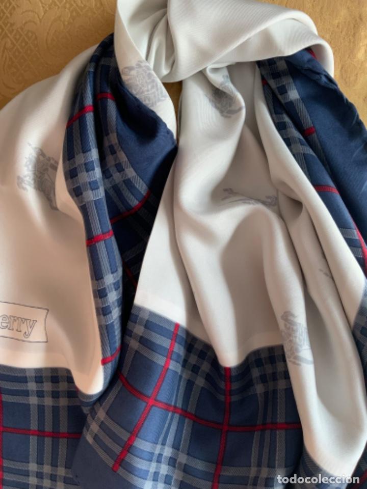 Vintage: PA&Ntilde;UELO BURBERRY SEDA NATURAL - Foto 5