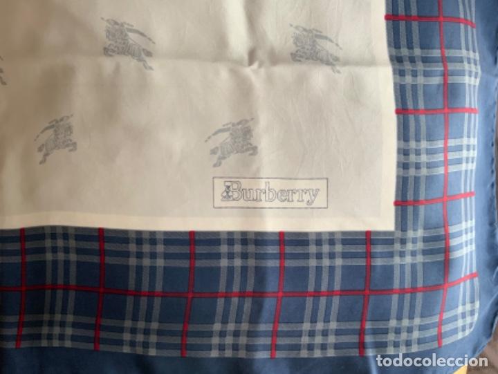 Vintage: PA&Ntilde;UELO BURBERRY SEDA NATURAL - Foto 6