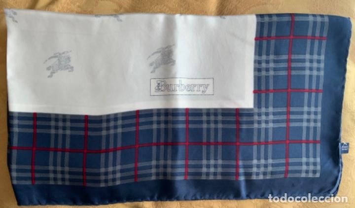 Vintage: PA&Ntilde;UELO BURBERRY SEDA NATURAL - Foto 9