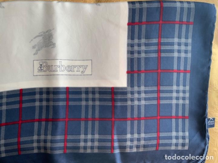 Vintage: PA&Ntilde;UELO BURBERRY SEDA NATURAL - Foto 10