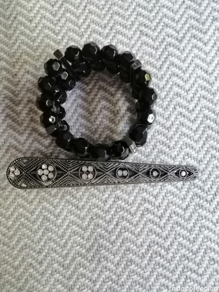 Vintage: Pulsera el&aacute;stica y pinza para el pelo. - Foto 1