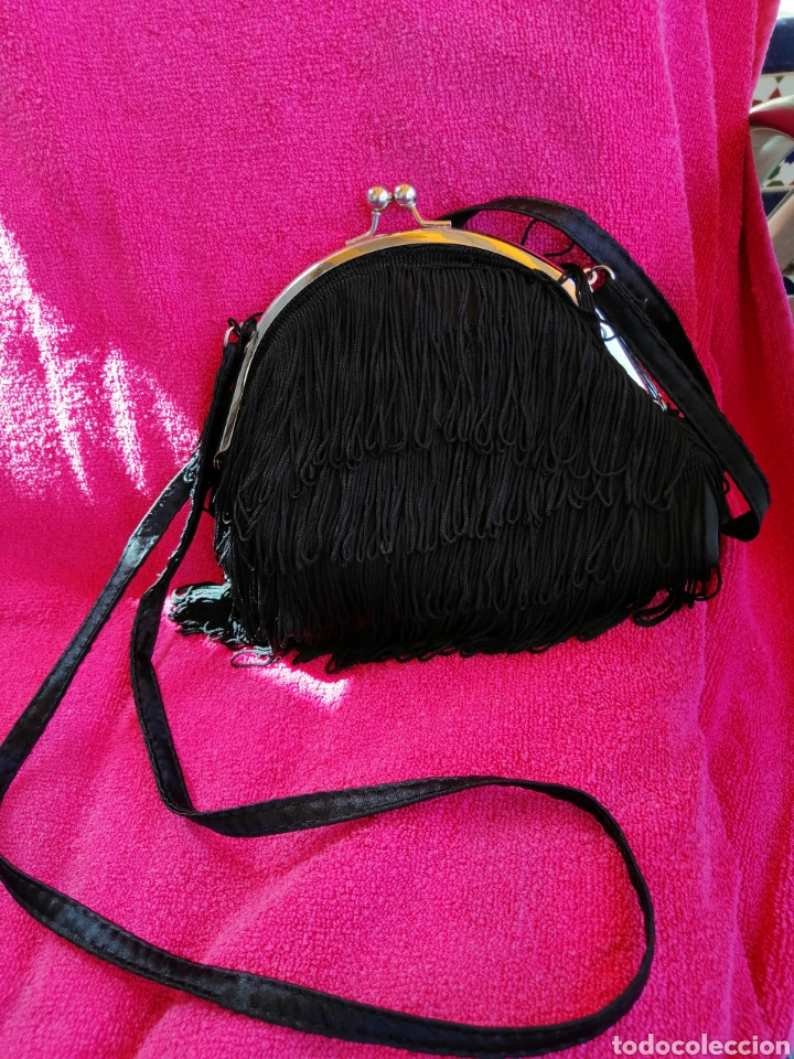 Vintage: Bolso con flecos. Asa larga - Foto 1