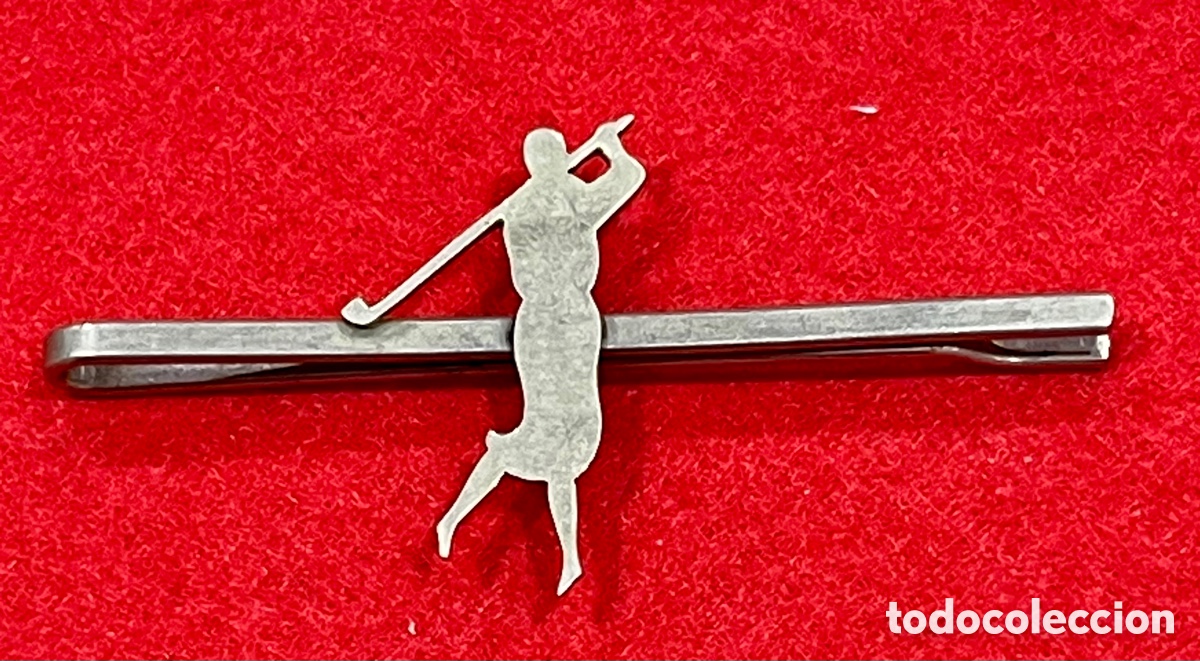 Vintage: Aguja para corbata con jugador de golf. - Foto 1