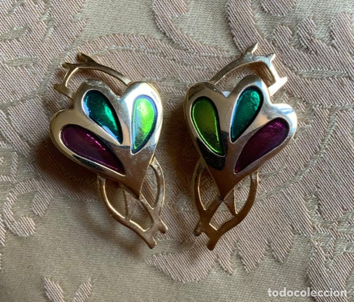 Vintage: PENDIENTES VINTAGE ESMALTADOS - Foto 1
