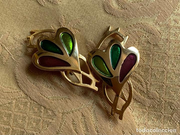 Vintage: PENDIENTES VINTAGE ESMALTADOS - Foto 5