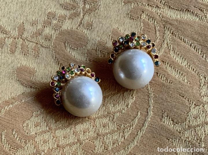 Vintage: PENDIENTES VINTAGE PERLA - Foto 3