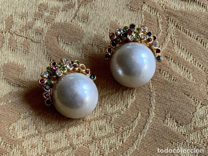 Vintage: PENDIENTES VINTAGE PERLA - Foto 4