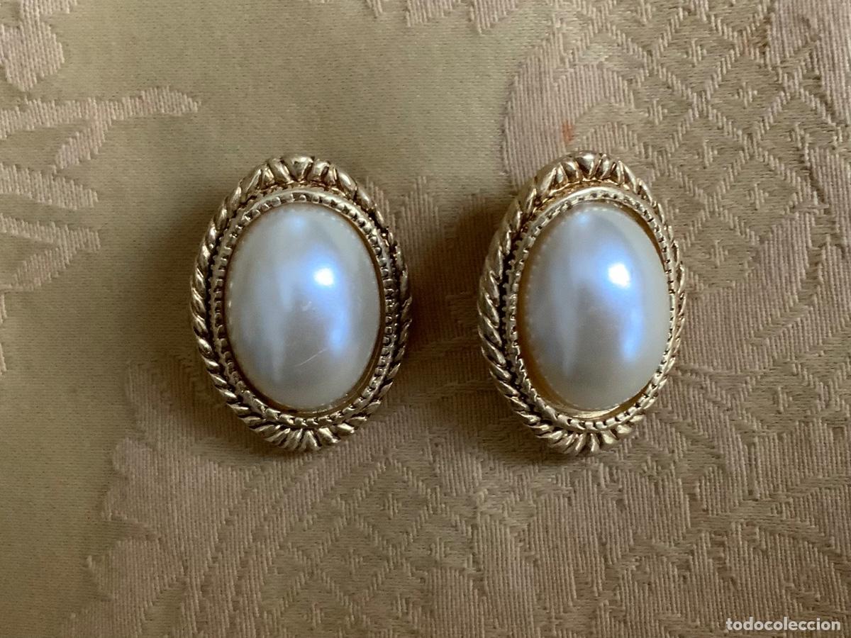 Vintage: PENDIENTES PERLA OVAL, A&Ntilde;OS 80, CLIP - Foto 3