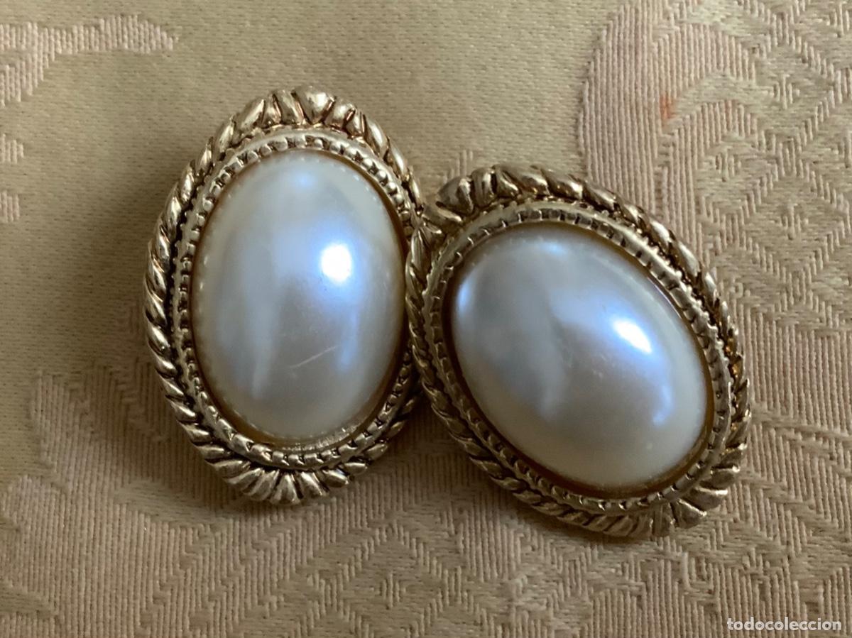 Vintage: PENDIENTES PERLA OVAL, A&Ntilde;OS 80, CLIP - Foto 4