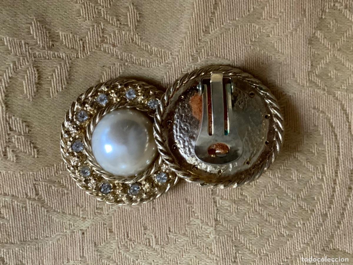 Vintage: PENDIENTES VINTAGE PERA CENTRAL Y PEDRERIA - Foto 4