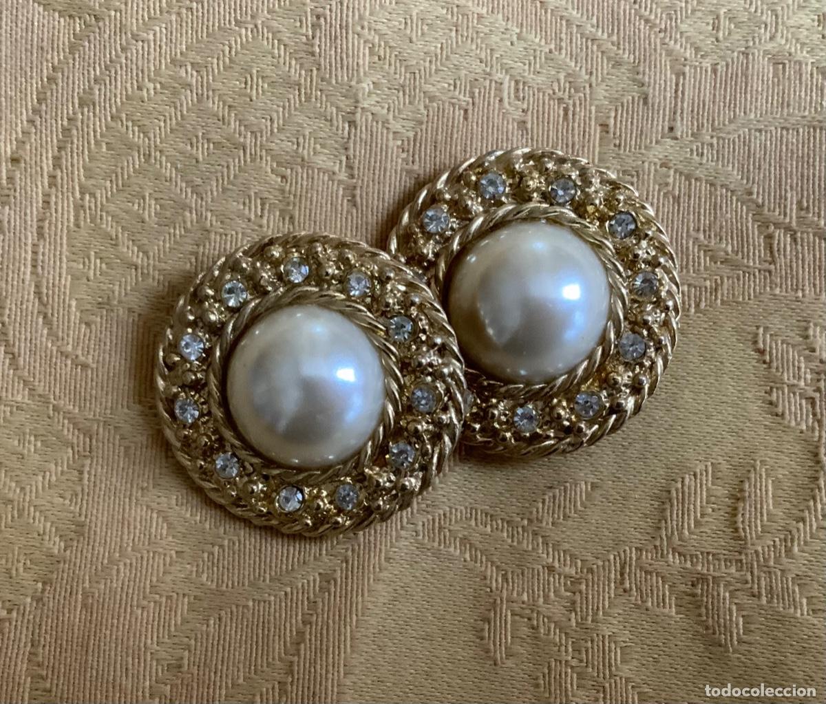 Vintage: PENDIENTES VINTAGE PERA CENTRAL Y PEDRERIA - Foto 6