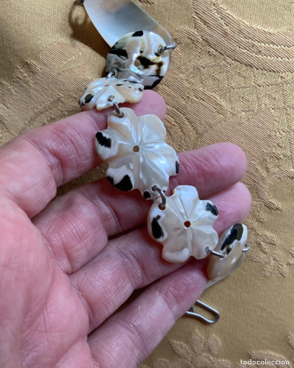 Vintage: PULSERA DE CONCHAS DE N&Aacute;CAR HECHA A MANO - Foto 2