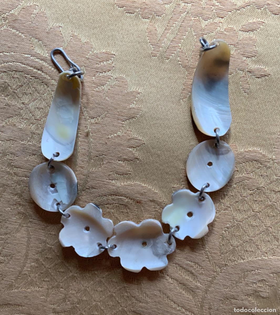 Vintage: PULSERA DE CONCHAS DE N&Aacute;CAR HECHA A MANO - Foto 10