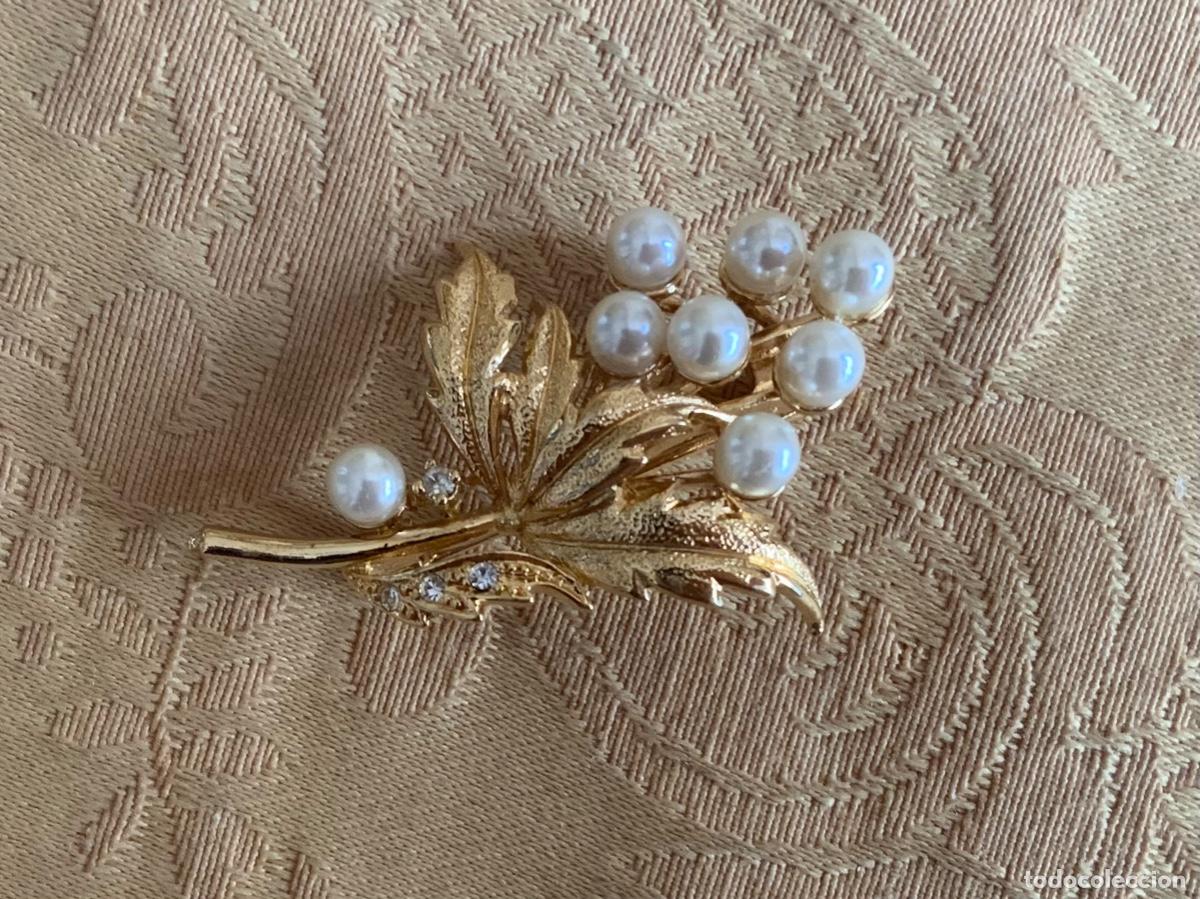 Vintage: BROCHE VINTAGE RAMILLETE DE PERLAS - Foto 1