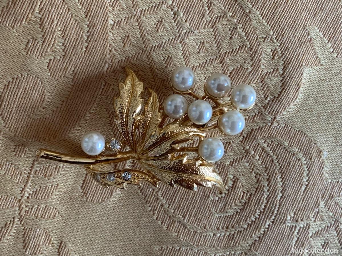 Vintage: BROCHE VINTAGE RAMILLETE DE PERLAS - Foto 2