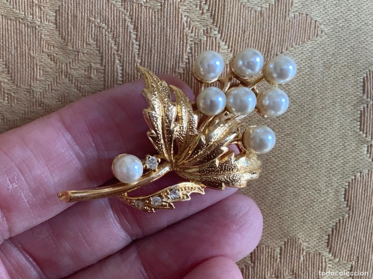 Vintage: BROCHE VINTAGE RAMILLETE DE PERLAS - Foto 3