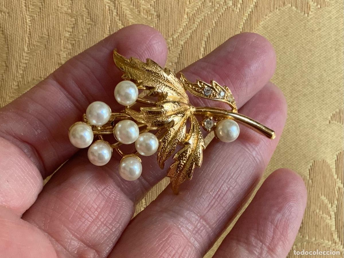 Vintage: BROCHE VINTAGE RAMILLETE DE PERLAS - Foto 8