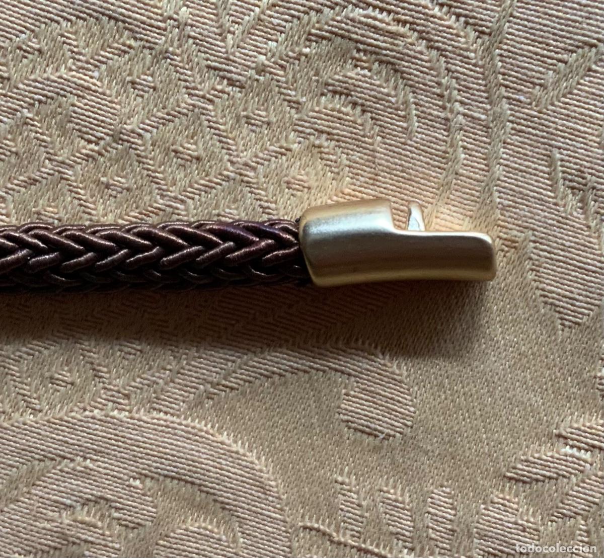 Vintage: PULSERA CORD&Oacute;N Y CRISTALES MARRONES - Foto 10