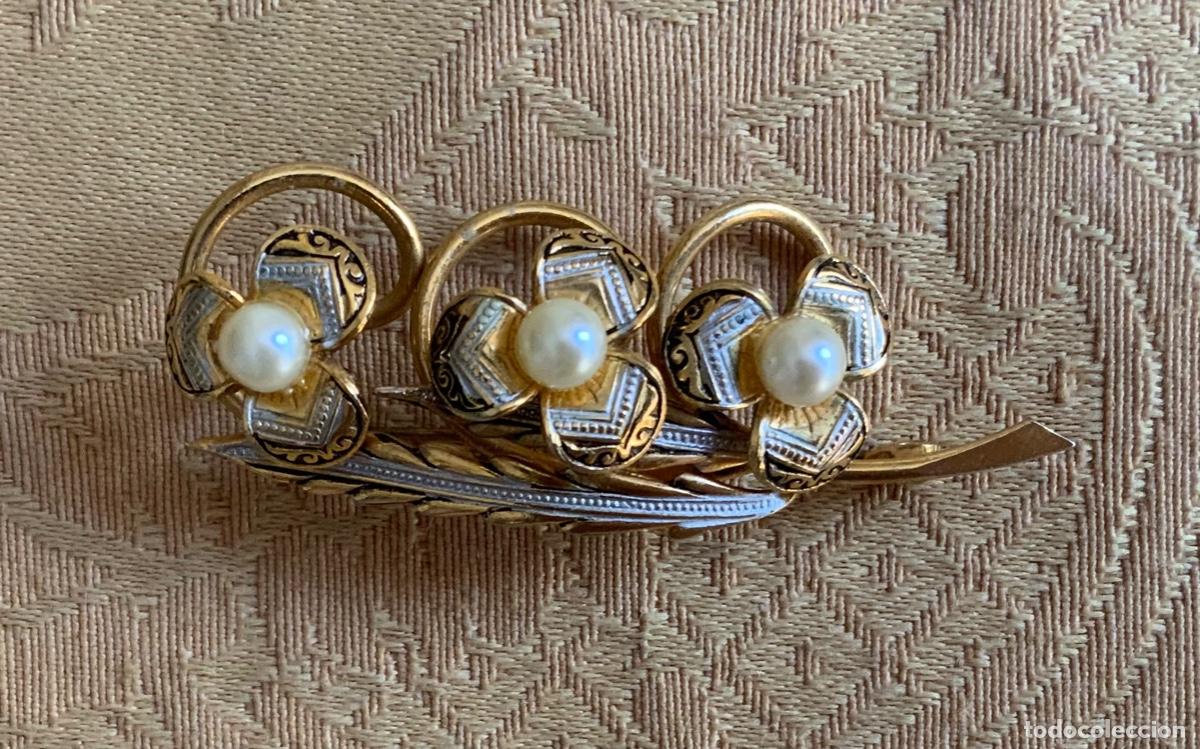 Vintage: BROCHE VINTAGE 3 FLORES - Foto 2