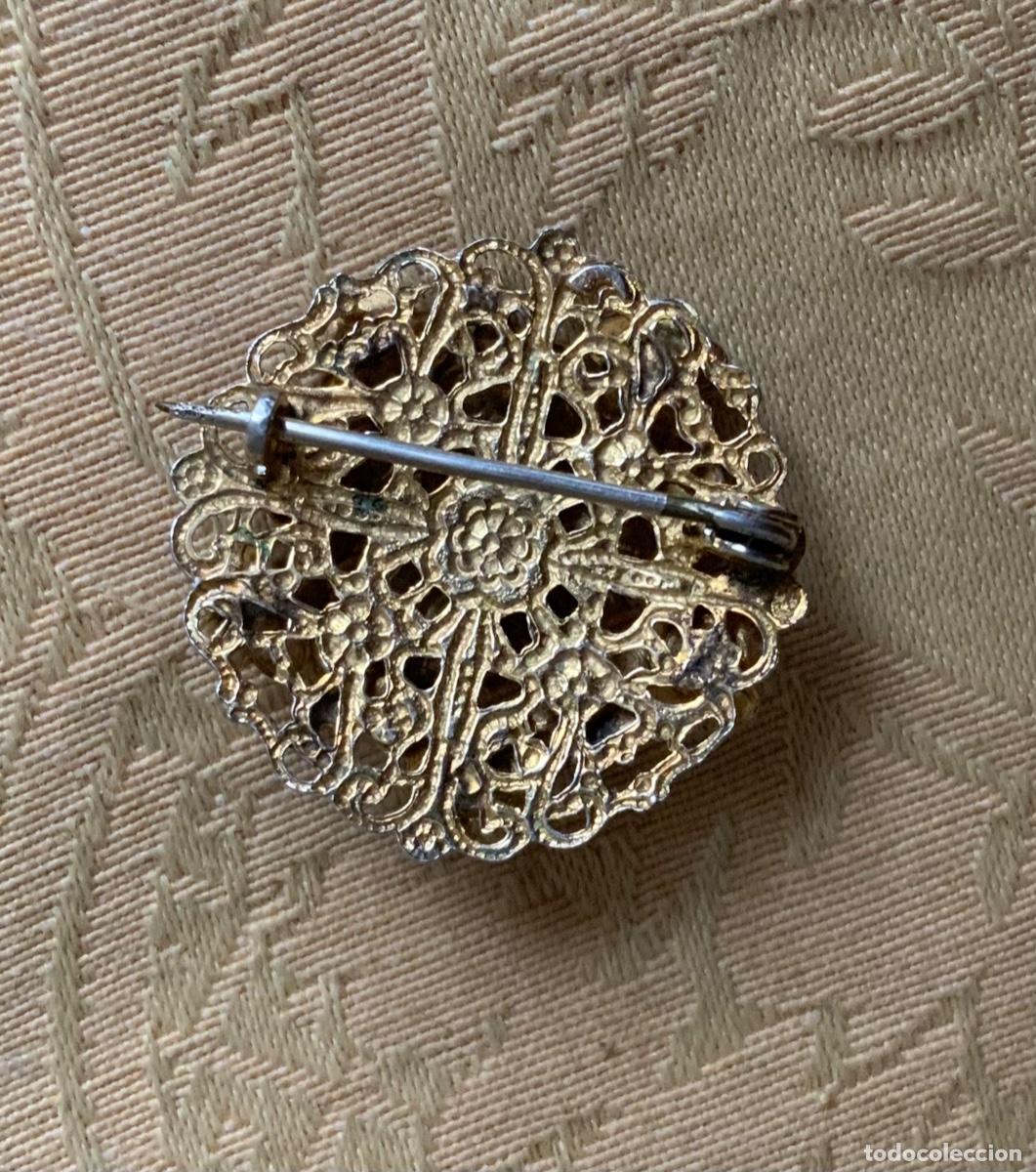 Vintage: ANTIGUO BROCHE FLORES CON PIEDRAS - Foto 7