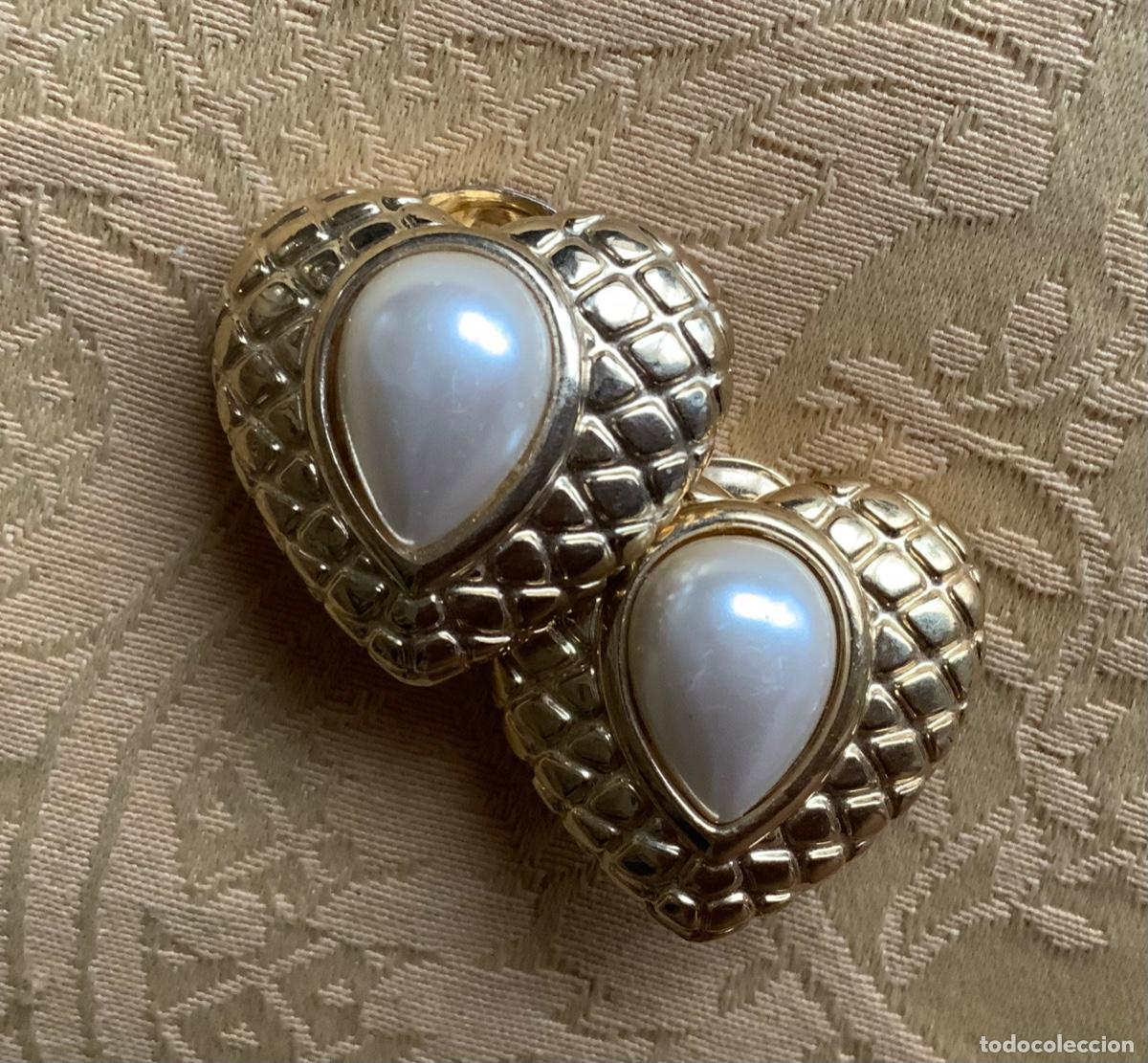 Vintage: PENDIENTES VINTAGE CORAZ&Oacute;N A&Ntilde;OS 80 - Foto 5
