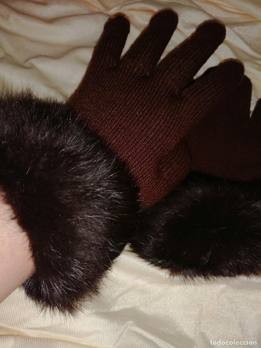 Vintage: Guantes de lana y piel - Foto 2