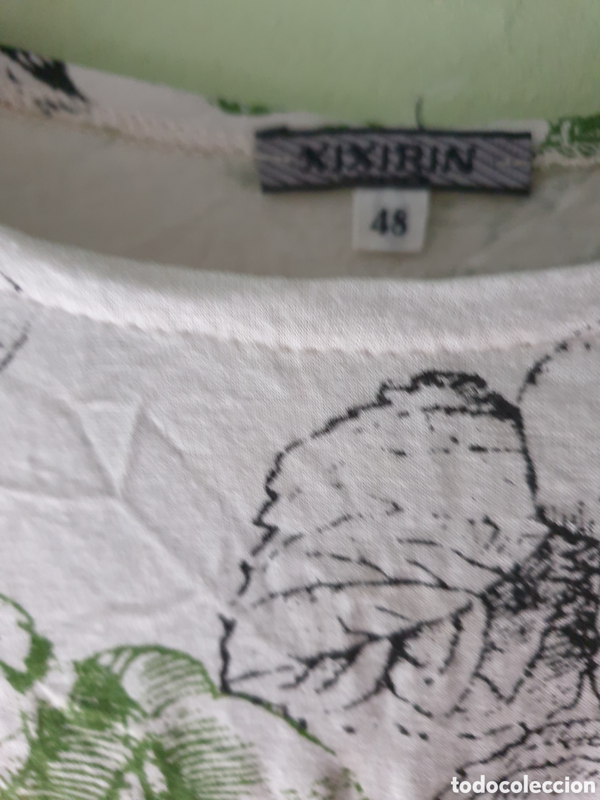 Vintage: Camiseta blanca estampada Xixir&iacute;n. Talla 48. - Foto 2