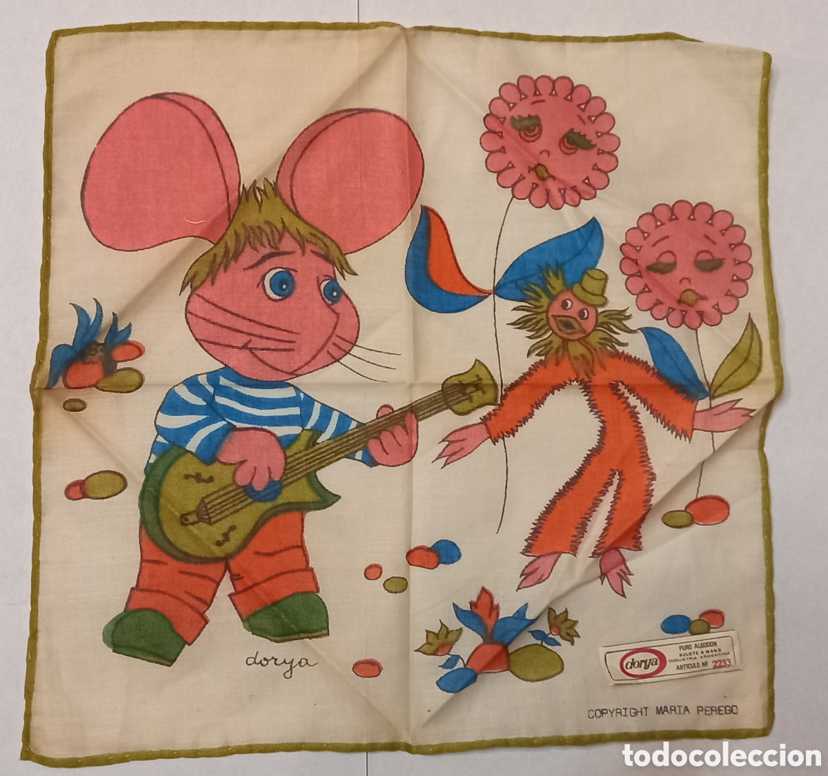 Vintage: Pa&ntilde;uelo vintage del Topo Gigio - Foto 1