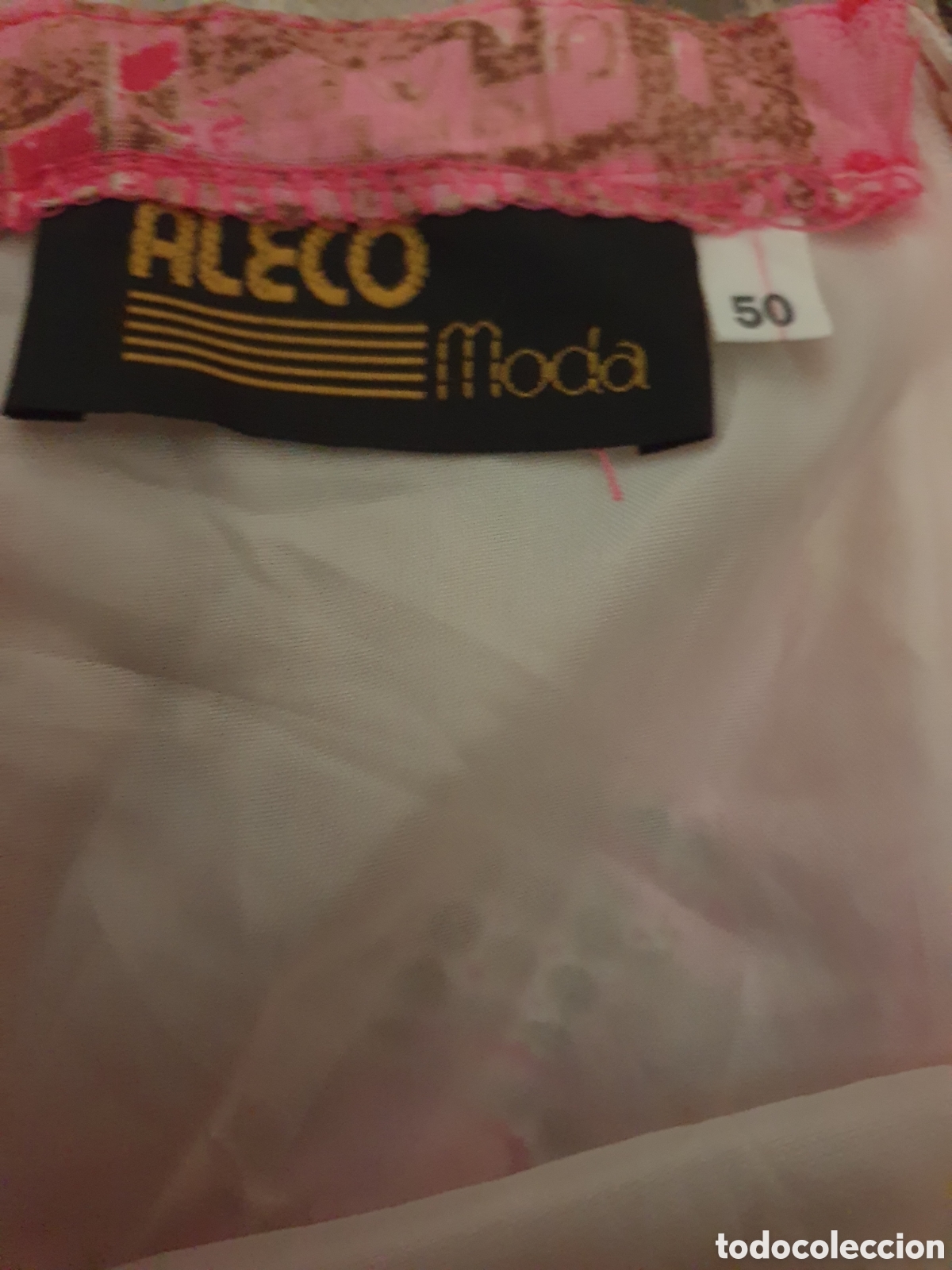 Vintage: Falda estampada Aleco. Talla 50. Nueva. - Foto 3