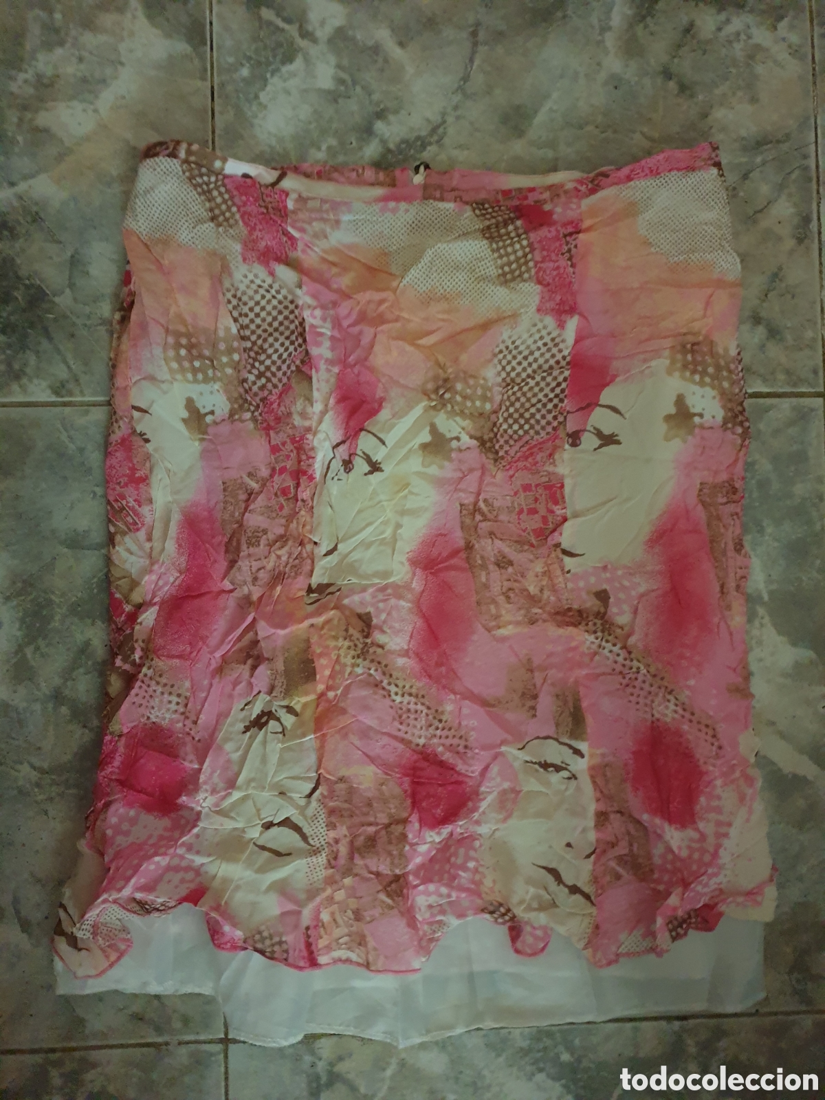Vintage: Falda estampada Aleco. Talla 50. Nueva. - Foto 1