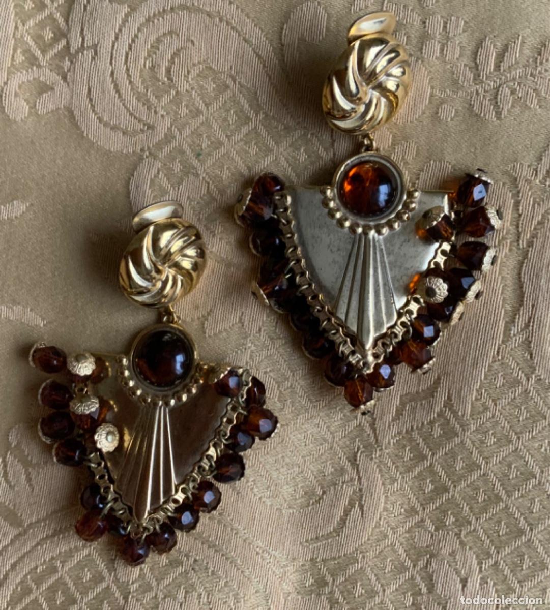 Vintage: PENDIENTES VINTAGE LARGOS - Foto 2