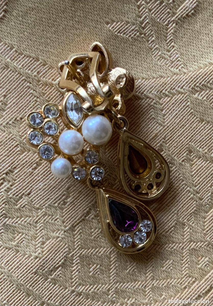 Vintage: PENDIENTES VINTAGE CIERRE OMEGA, LARGOS - Foto 1
