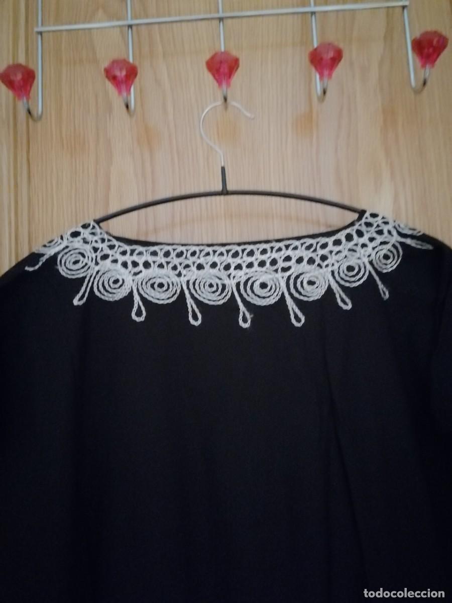 Vintage: Aut&eacute;ntico kaftan egipcio negro - Foto 4