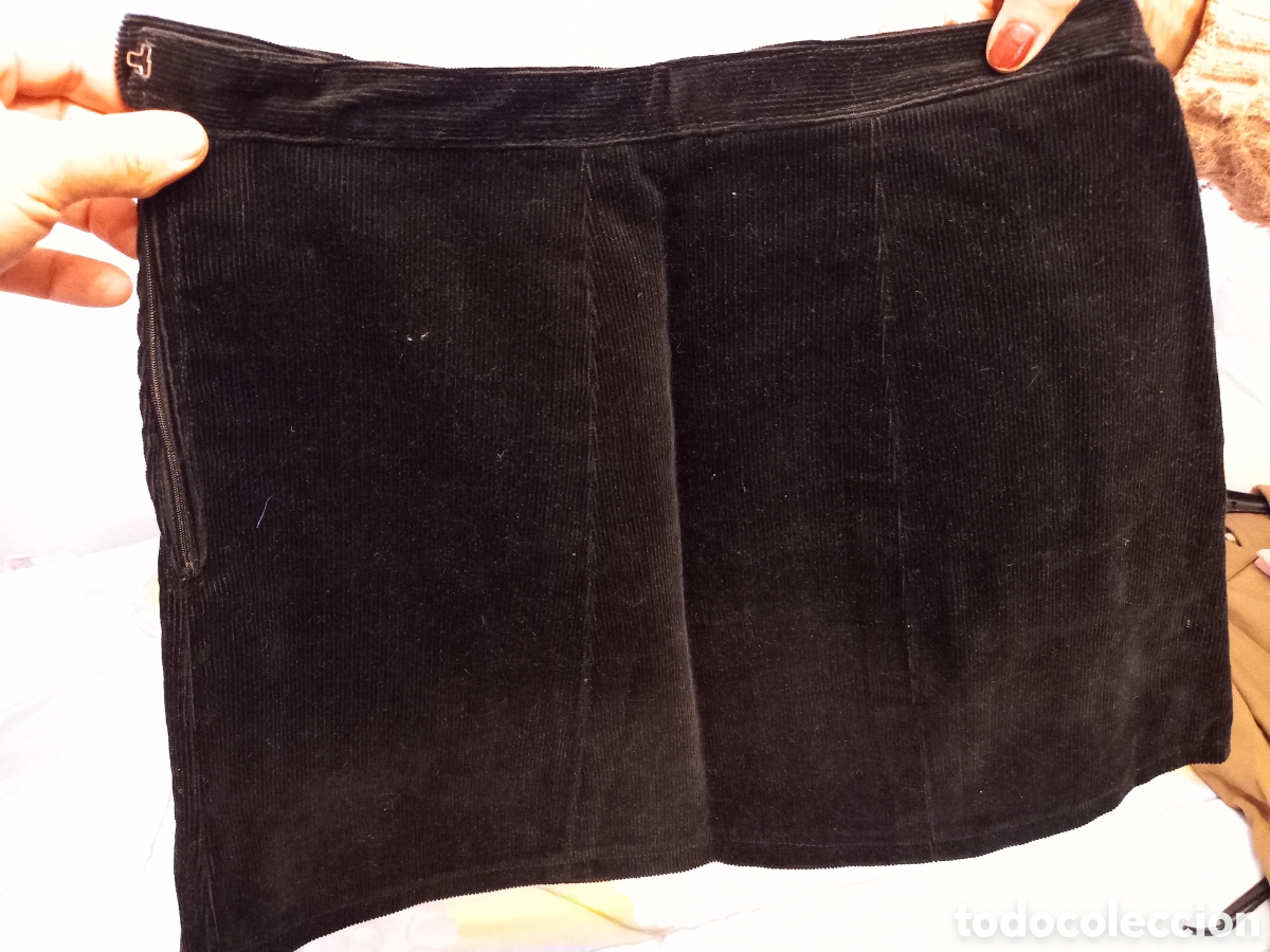 Vintage: Minifalda pana Talla 40 - Foto 1