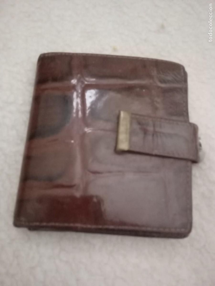 Vintage: Monedero piel de cocodrilo - Foto 1