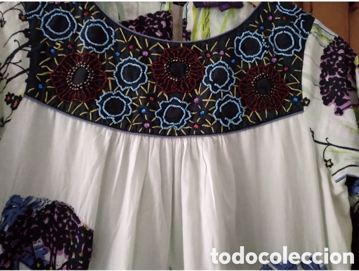 Vintage: Vestido de algod&oacute;n Peace & Love talla L - Foto 3