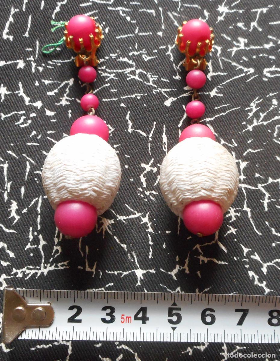 Vintage: PENDIENTES LARGOS DE LOS A&Ntilde;OS 60 - Foto 3