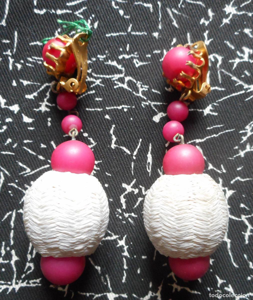 Vintage: PENDIENTES LARGOS DE LOS A&Ntilde;OS 60 - Foto 4