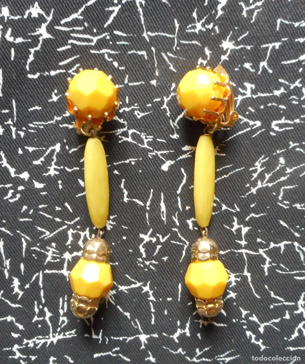 Vintage: PENDIENTES LARGOS DE LOS A&Ntilde;OS 60 - Foto 3