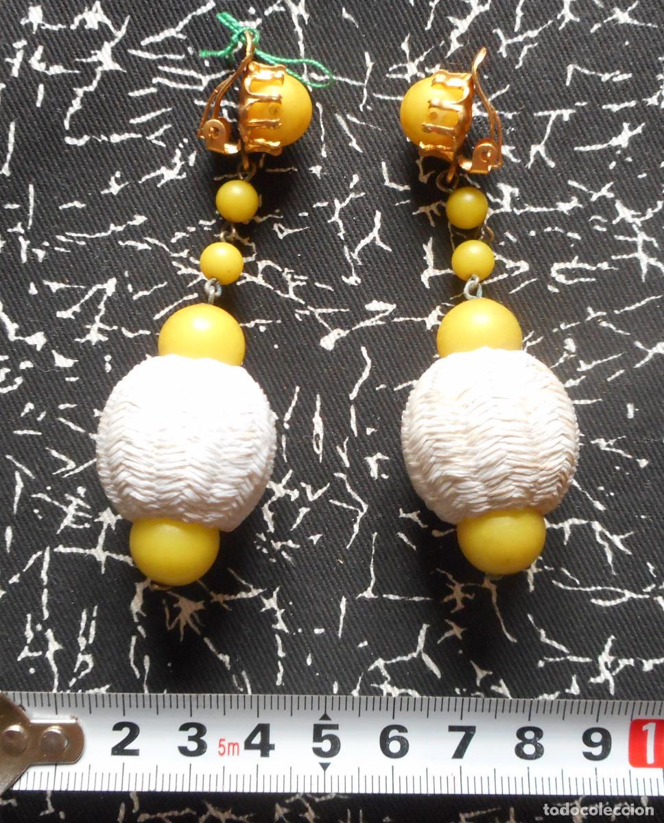 Vintage: PENDIENTES LARGOS DE LOS A&Ntilde;OS 60 - Foto 3