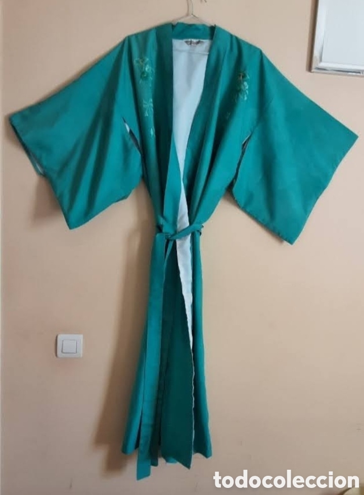 Vintage: KIMONO JAPONES DE SEDA NATURAL - Foto 4