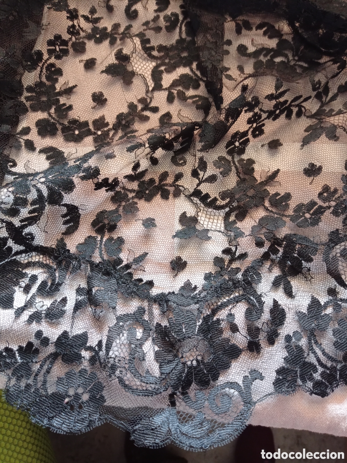 Vintage: Mantilla negra a&ntilde;os 20 - Foto 7